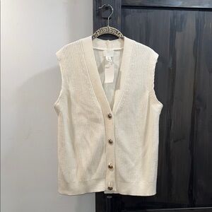 H&M Cream Cardigan Sweater